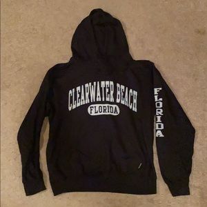 Black Clearwater Beach Florida Sweatshirt